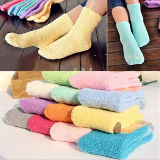 Claire Fluffy Warm Velvet Socks