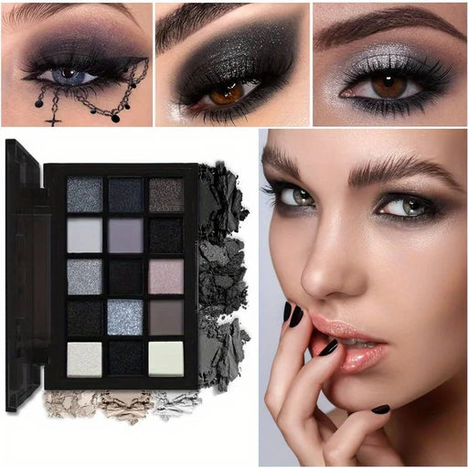 Kalani 15 Colors Black Smokey Eyeshadow
