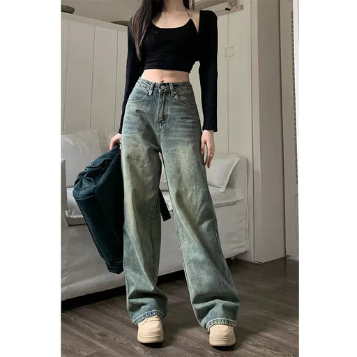 Maeve Vintage Baggy Straight Denim Jeans Pant